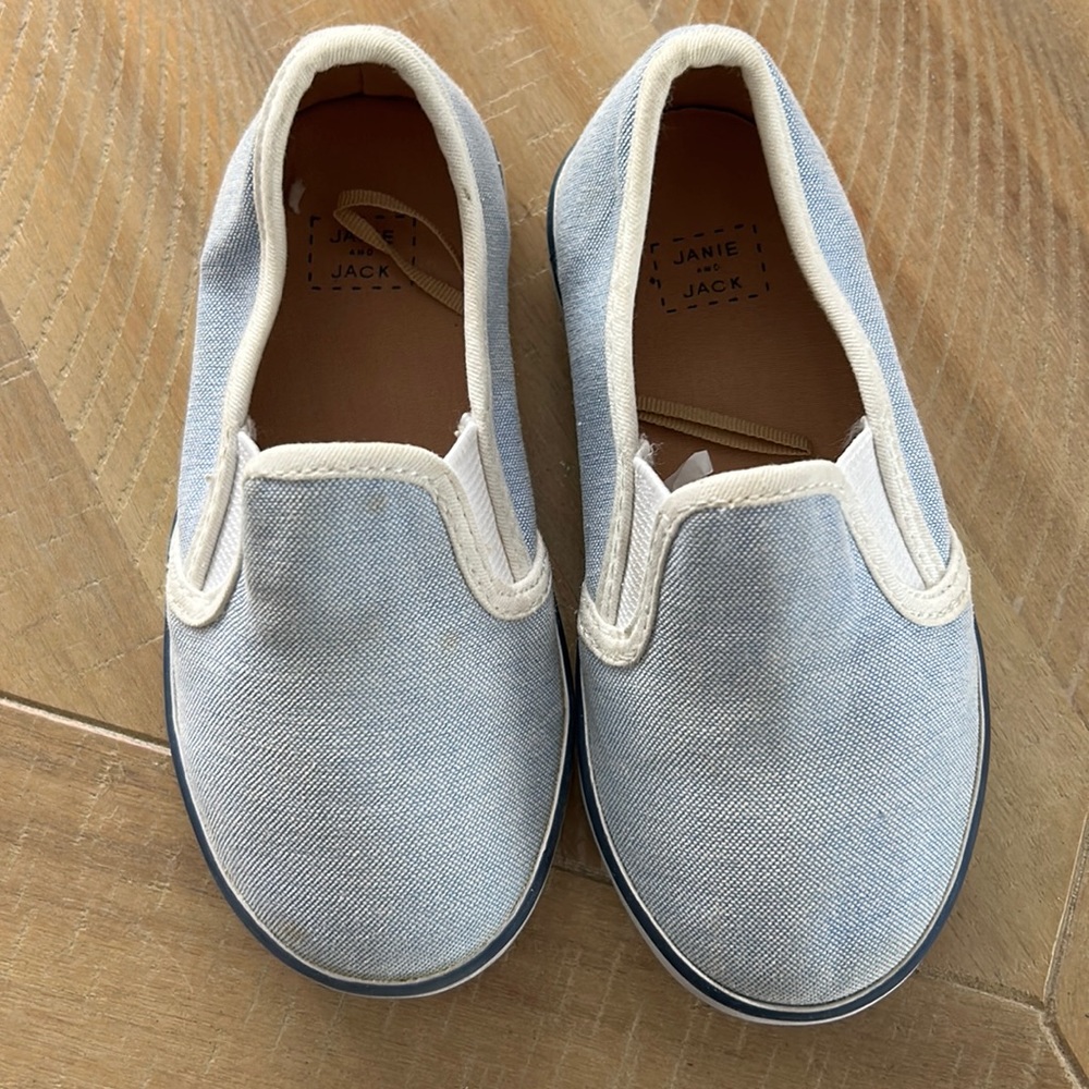Janie & Jack Blue Slip On Sneakers Toddler size 5